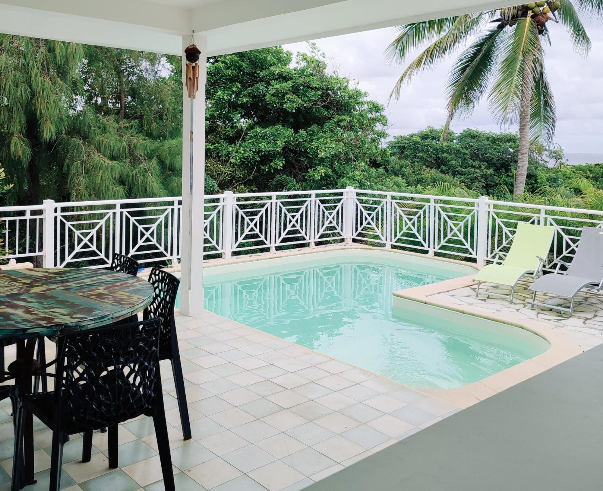 Villa Muscade Guadeloupe, Piscine, Vue Mer Et Acces Plage Saint-Francois  Luaran gambar