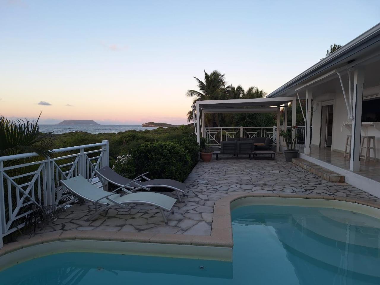 Villa Muscade Guadeloupe, Piscine, Vue Mer Et Acces Plage Saint-Francois  Luaran gambar
